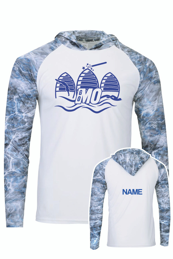 Monona Adult Paragon Poly Hooded Shirt (Steelhead)