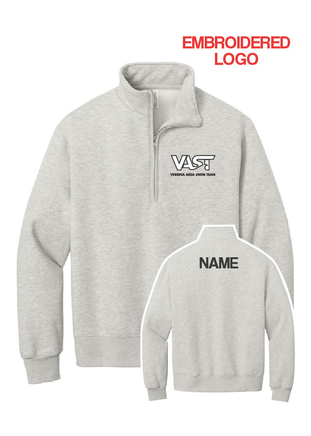 VAST Adult 1/4 Zip Cotton Pullover