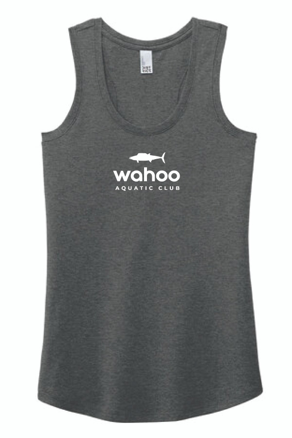 Wahoos Ladies Racerback Tank Top (Black Frost)