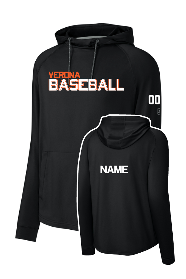 Verona Baseball Performance Hoodie Black (Adult & Youth)