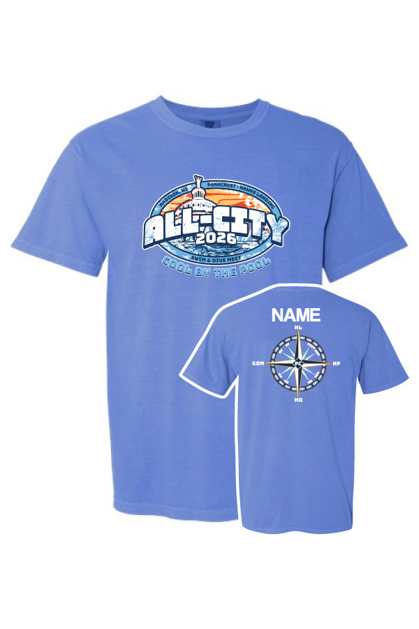 2026 All-City Cotton T-Shirt (Flo Blue)