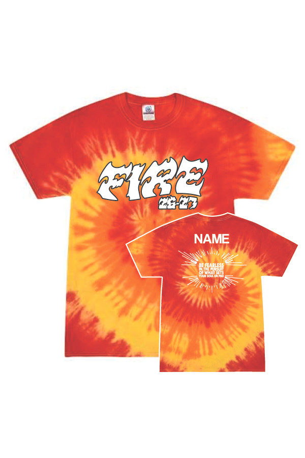 2026 Fire Tie-Dyed T-Shirt