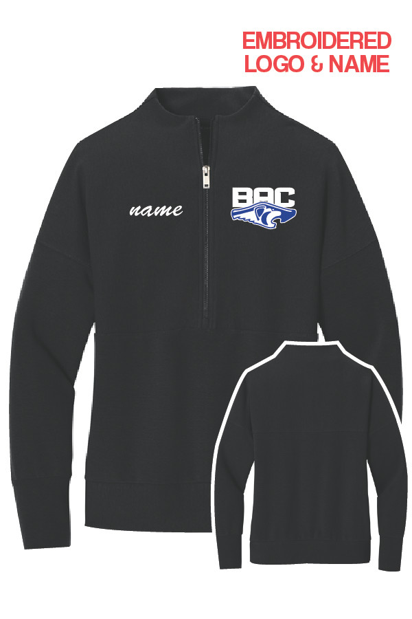 BAC Ladies Mercer + Mettle 1/4 Zip Pullover