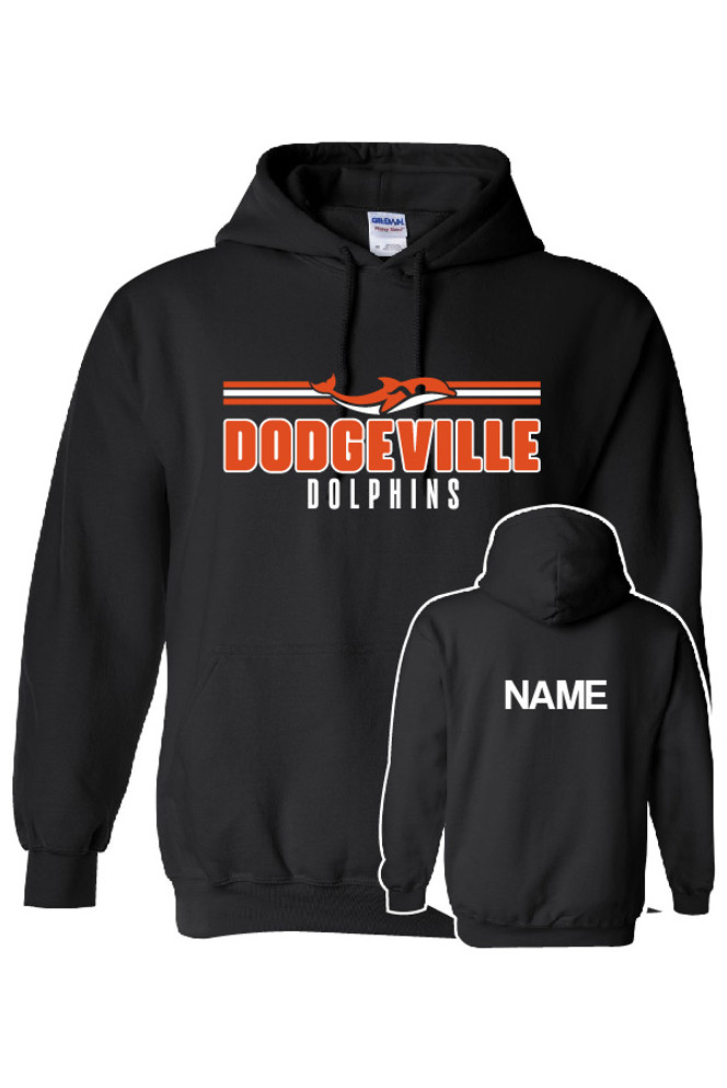 Dodgeville Adult & Youth Gildan Cotton Hooded Sweatshirt