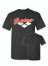 Express Gildan Cotton Tri-Color T-Shirt (Black)