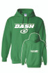DASH Adult/Youth Gildan Cotton Hooded Sweatshirt (Irish Green)