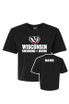 Wisconsin Swim and Dive Comfort Colors Ladies Boxy T-Shirt (Black)