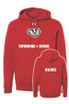Wisconsin Swim and Dive Under Armour Sweatshirt (Red)