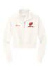 Wisconsin Swim and Dive Ladies Boxy 1/4 Zip Pullover (Gardenia)