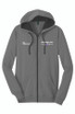 UW-Whitewater Full-Zip Hoodie (Grey)