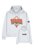 Verona Baseball Ladies Boxy Hoodie (Grey)