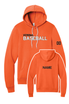 Verona Baseball Adult Softstyle Hoodie (Orange)