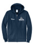 Delta Adult Full-Zip Cotton Hooded Sweatshirt
