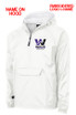 WAVE Adult 1/4 Zip Windbreaker Pullover (White)