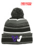 WAVE Striped Pom Hat