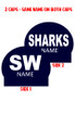 Shorewood Silicone Cap W/Name (2 Caps - Same name on both)