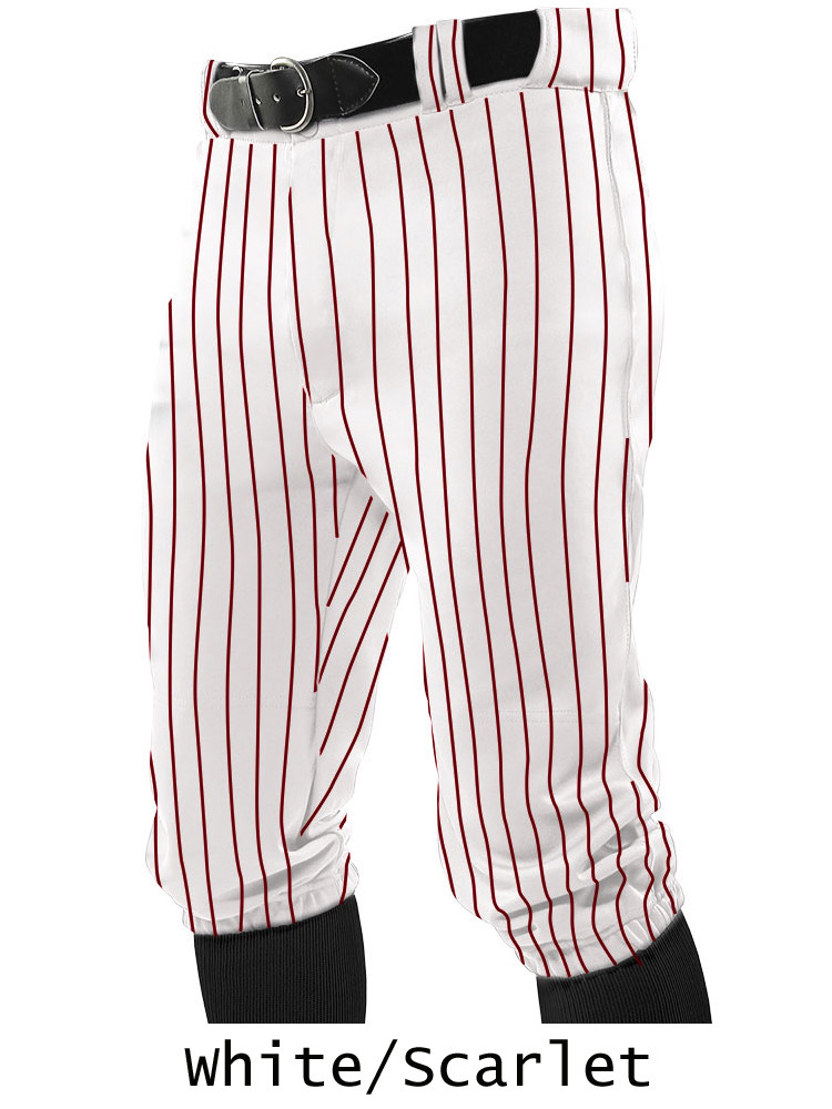 Youth 13 oz "Pinstripe Knicker" Baseball Pants All Sports Uniforms