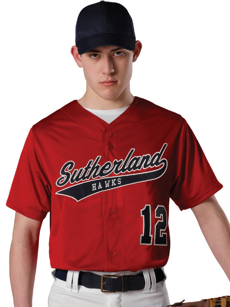 Baseball Baseball Baseball Jerseys Button Front Jerseys Adult
