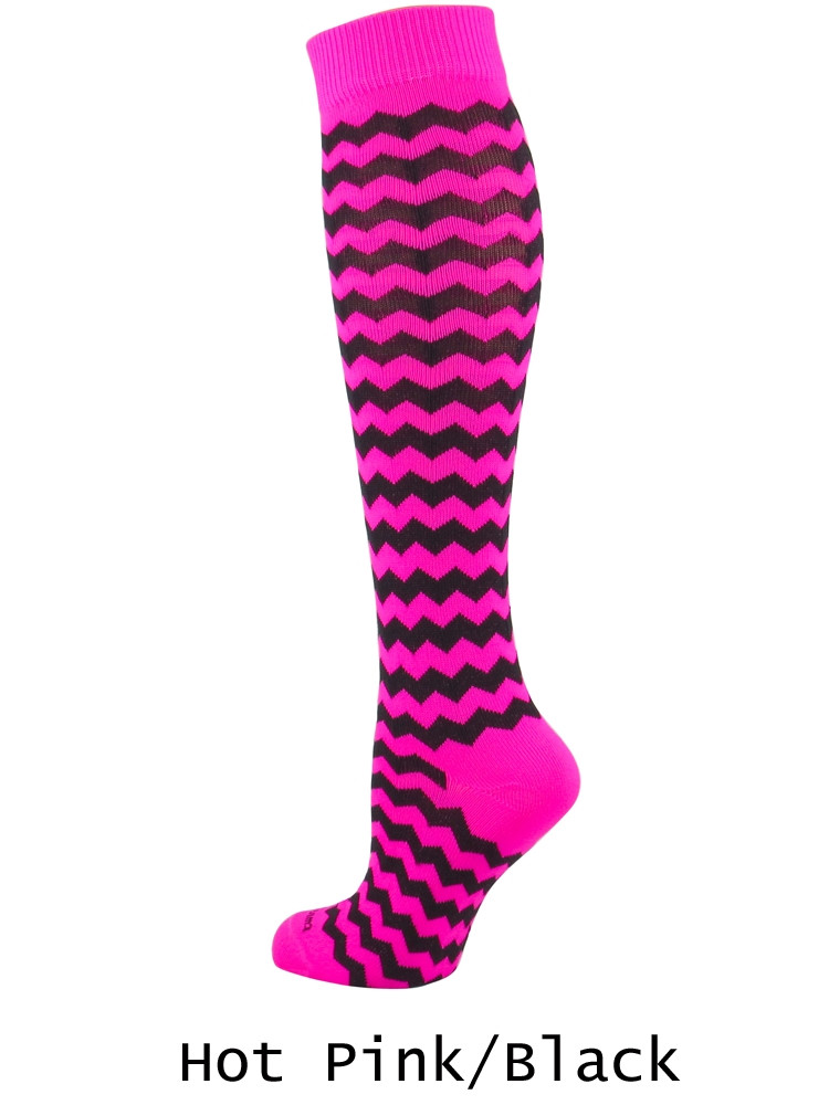 Wavy Stripe Over the Calf Softball Sock All Sports Uniforms