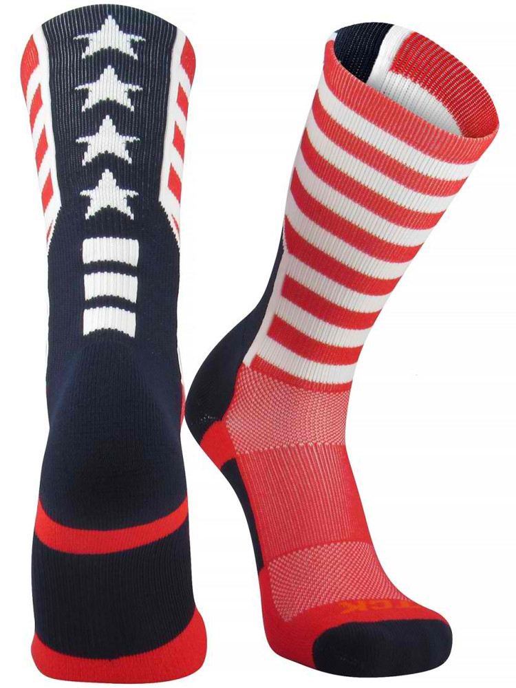 Flag USA Crew Volleyball Sock All Sports Uniforms