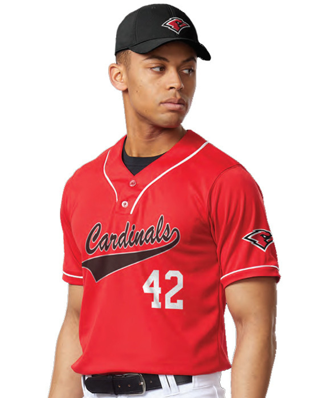 Youth & Adult Royal Full Button Baseball Jersey - Blank Jerseys