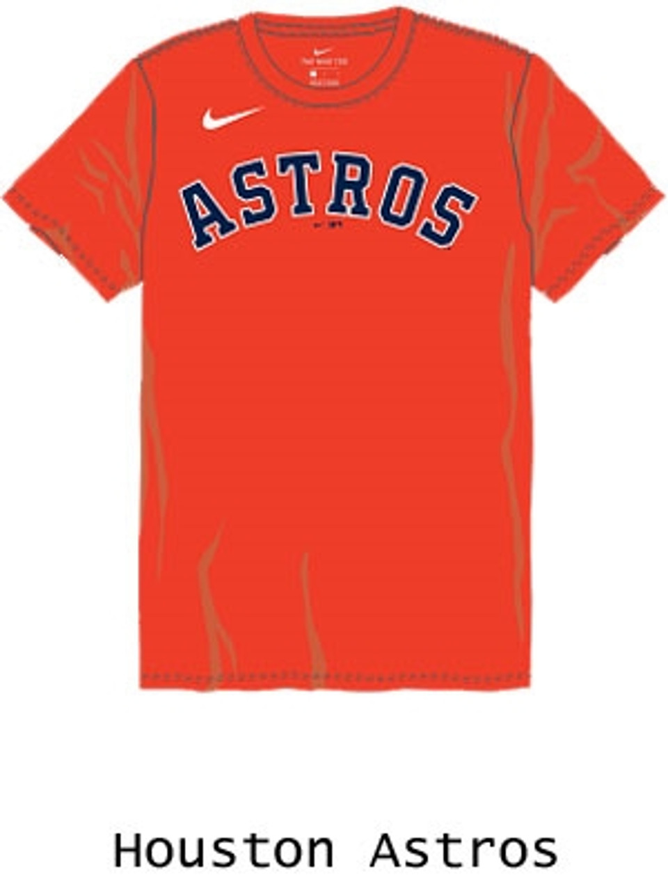 Nike We Are Team (MLB Houston Astros) Men's T-Shirt.