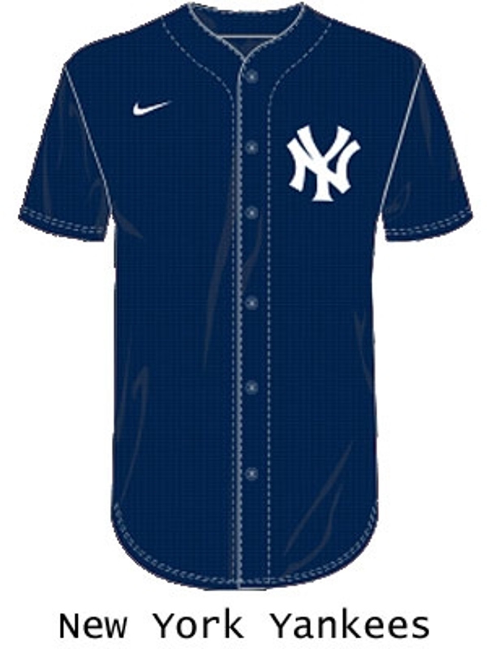 Nike Adult MLB Dri-Fit Full Button Jersey N140 / Ny40 Tampa Bay Rays Blue