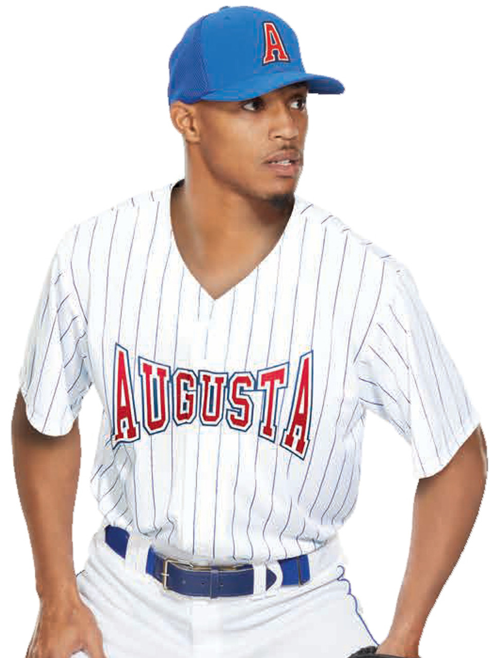 Youth Pinstripe Prophecy Button Front Baseball Jersey - All Sports  Uniforms