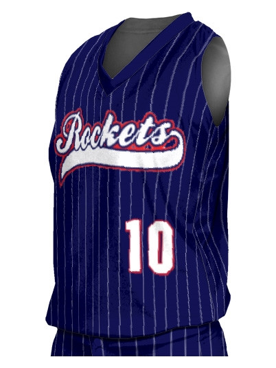 Control Series Premium Womens/Girls "Pinstripes" Custom Sublimated Racerback Softball Jersey