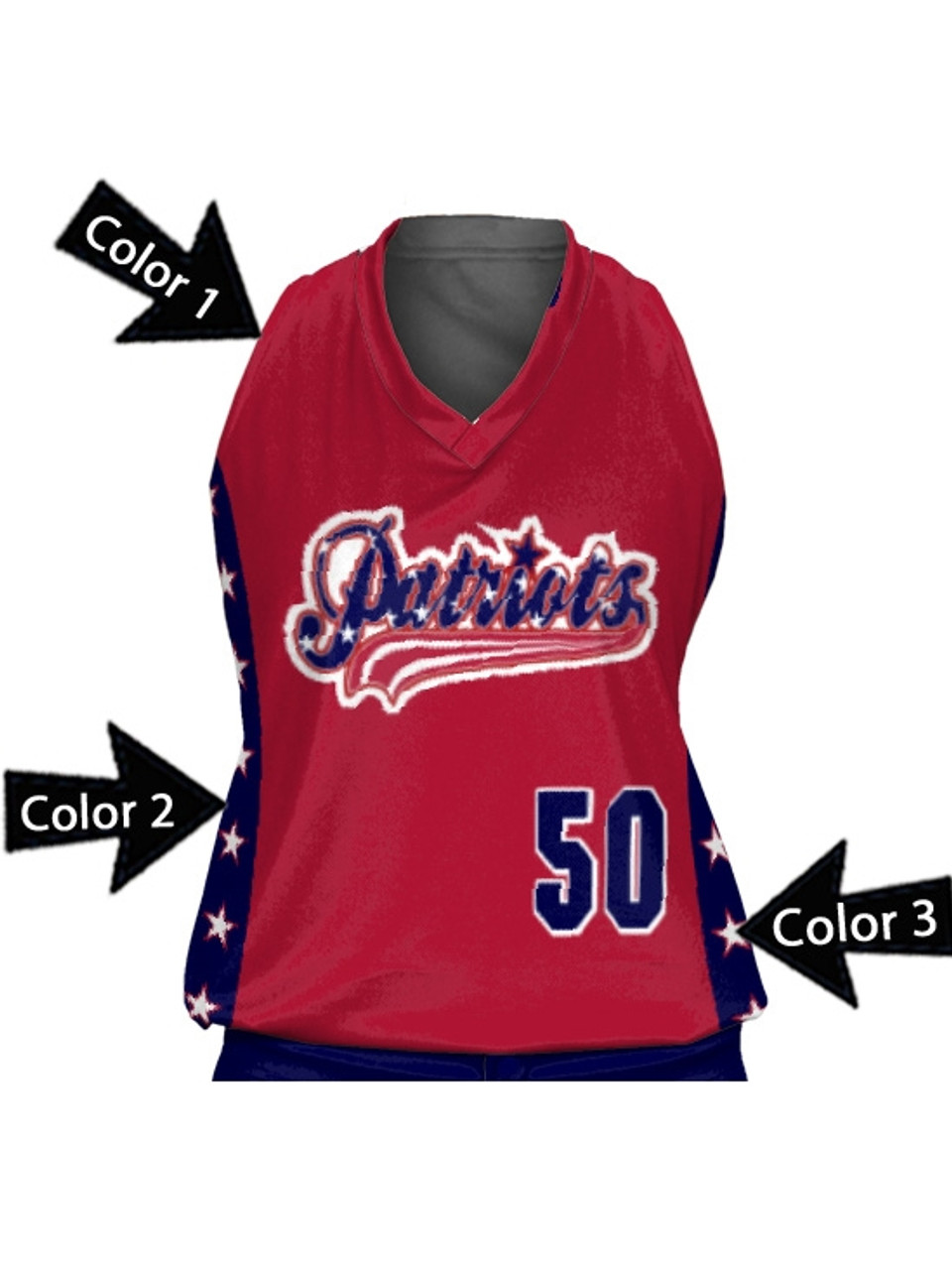 1081 | All Stars Full Dye Sublimation Men’s Custom Softball Jerseys ::  Custom Softball Jersey Maker