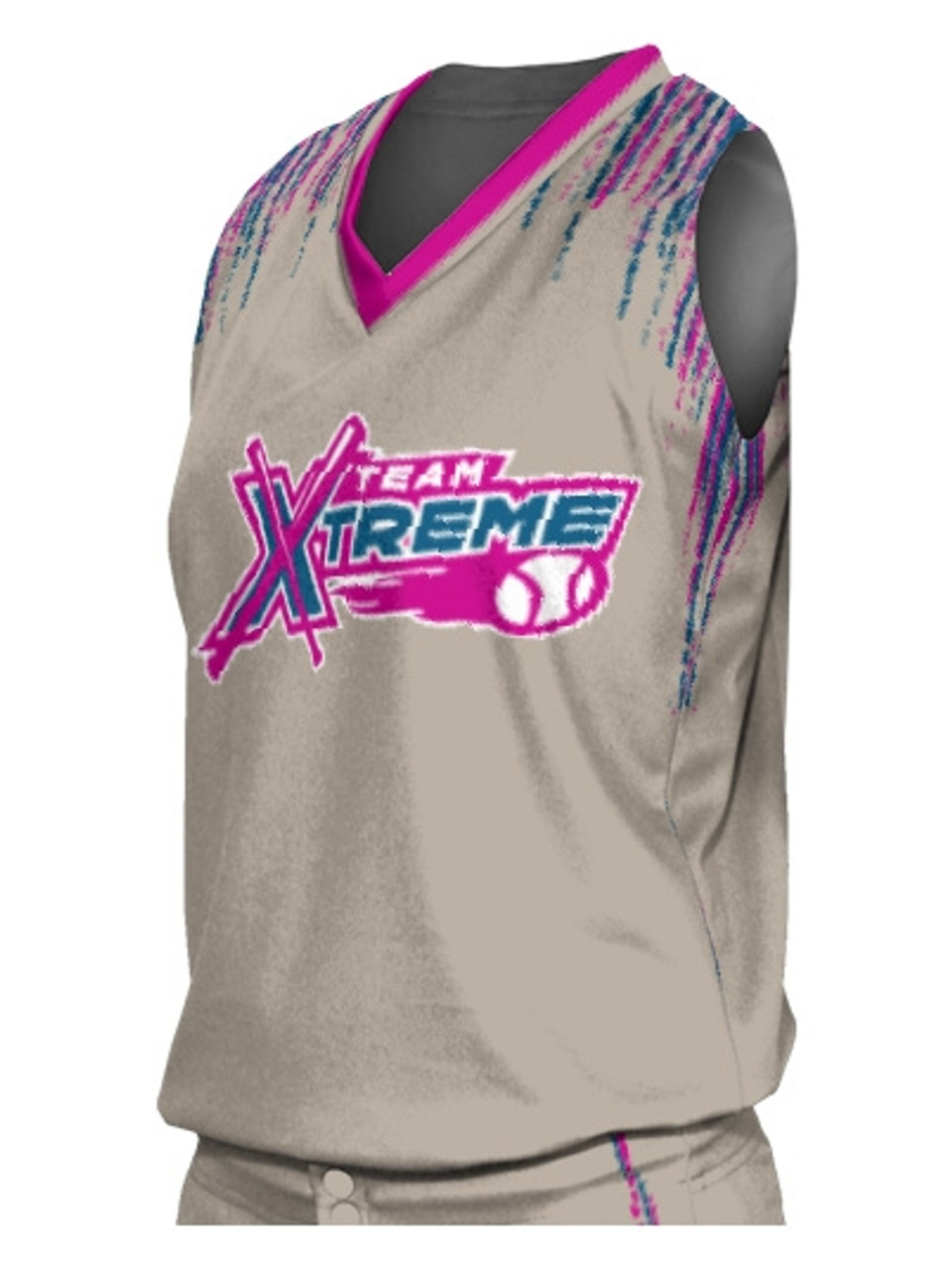 Control Series Premium - Womens/Girls Wheelhouse Custom Sublimated Sleeveless Softball Jersey