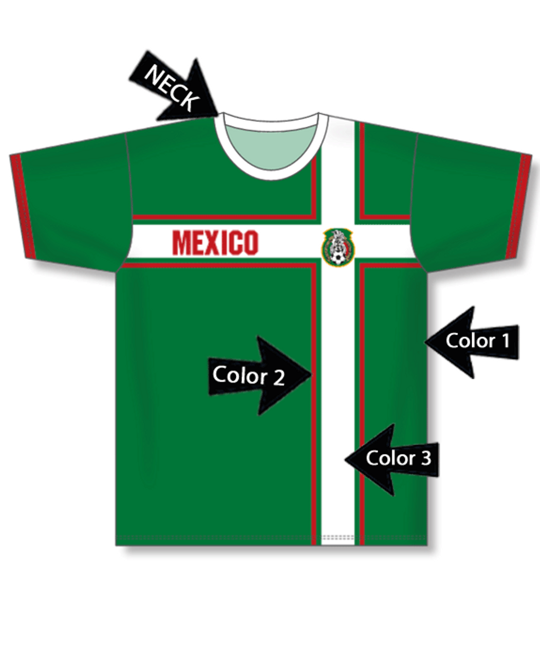 mexico soccer jersey women's white