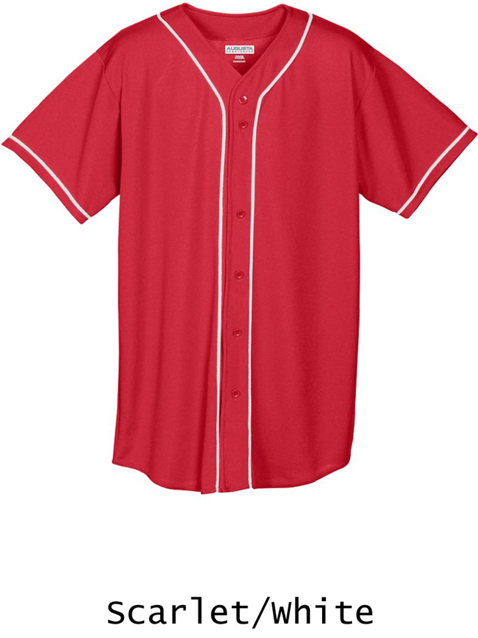 Youth National League Button Front Baseball Jersey - All Sports Uniforms