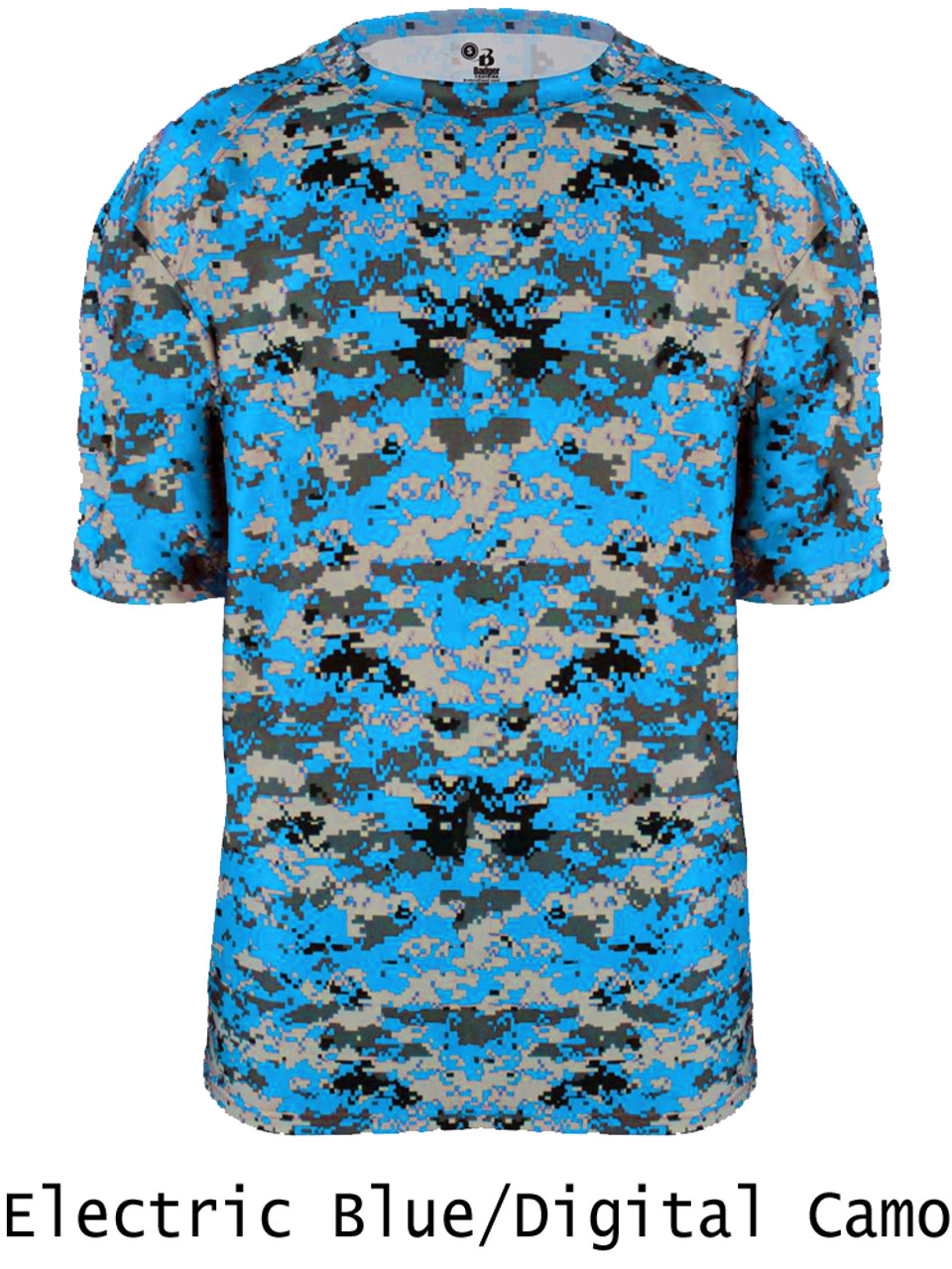 New Youth Storm Sublimated Digital Camo Baseball Jersey by Teamwork  Athletic Style Number 8860