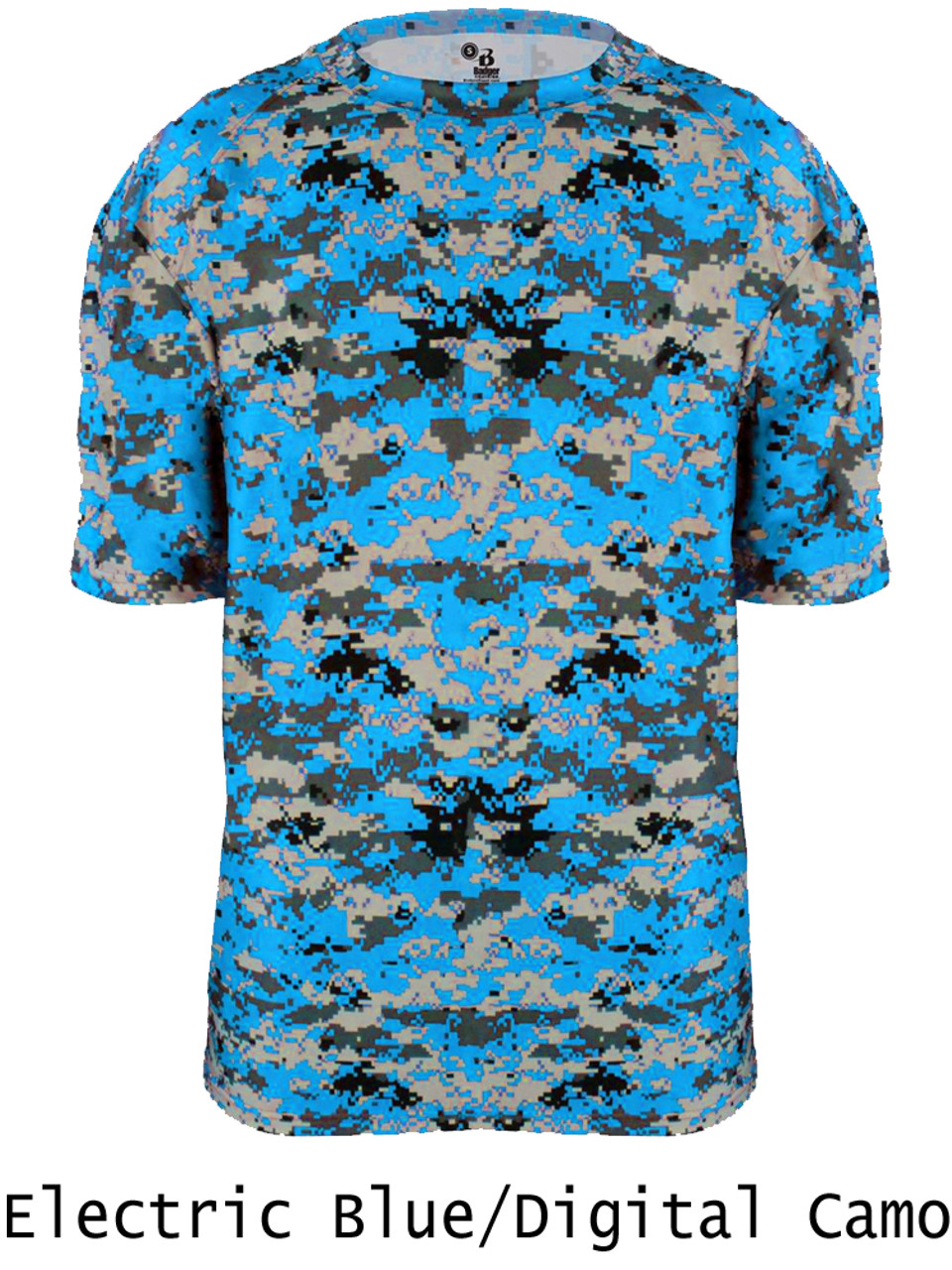 blue camo baseball jersey