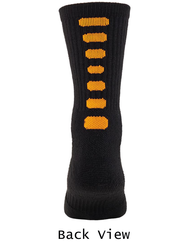 black and orange basketball socks