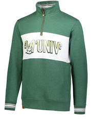 Adult "Heathered Campus" 1/4 Zip Fleece Warm Up Jacket