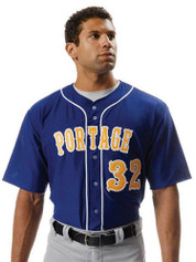 Adult "Triple Crown" Button Front Baseball Jersey