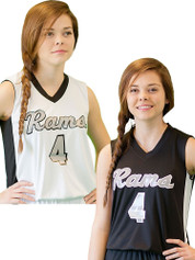 Womens "Bulldog" Reversible Basketball Jersey