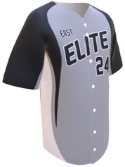 Control Series Premium - Adult/Youth "Elite" Custom Sublimated Button Front Baseball Jersey