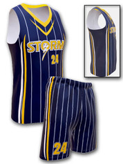 Control Series - Adult/Youth "Royal" Custom Sublimated Basketball Set