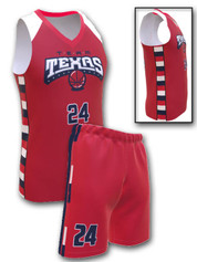 Control Series - Adult/Youth "Patriot" Custom Sublimated Basketball Set