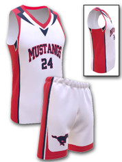 Control Series - Adult/Youth "Mustang" Custom Sublimated Basketball Set