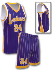 Control Series - Womens/Girls "Laker" Custom Sublimated Basketball Set