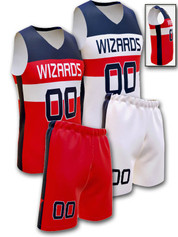 Control Series - Adult/Youth "Wizard" Custom Sublimated Reversible Basketball Set