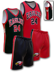 Control Series - Adult/Youth "Raptor" Custom Sublimated Reversible Basketball Set