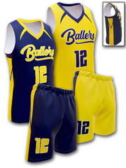 Control Series - Adult/Youth "Flash" Custom Sublimated Reversible Basketball Set