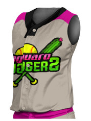 Control Series Premium - Womens/Girls "Ace" Custom Sublimated Sleeveless Button Front Softball Jersey