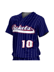 Control Series Premium - Womens/Girls "Pinstripes" Custom Sublimated Button Front Softball Jersey