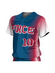 Control Series Premium - Womens/Girls "Spectrum" Custom Sublimated Button Front Softball Jersey